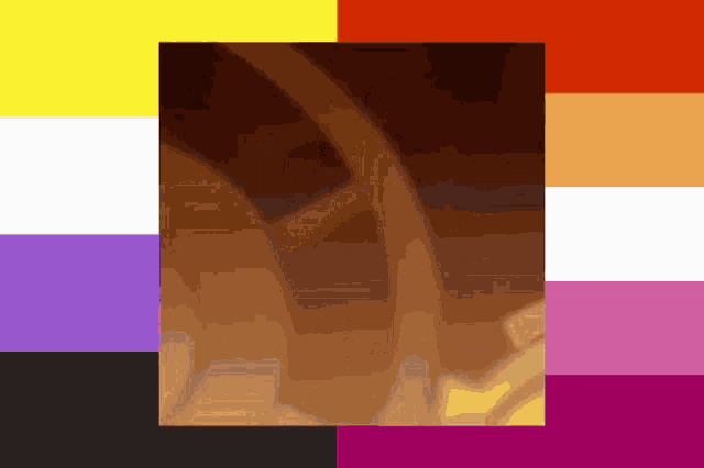 a picture of a person 's face is surrounded by a variety of colors