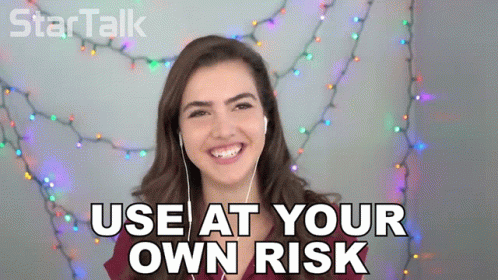 Use At Your Own Risk Alexandra Botez GIF - Use At Your Own Risk Alexandra Botez Startalk GIFs