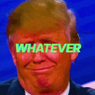 a picture of donald trump with a dolphin on his head and the word servetahw in front of his eyes