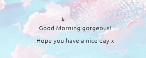 Good Morning Gorgeous Hope You Have A Nice Day GIF - Good Morning Gorgeous Hope You Have A Nice Day GIFs