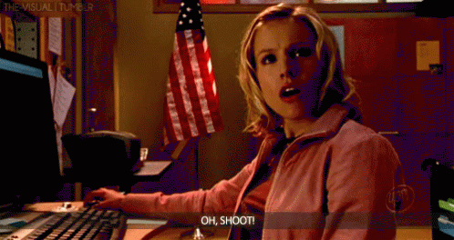 Kristen Bell Ohshoot GIF - Kristen Bell Ohshoot Shoot GIFs