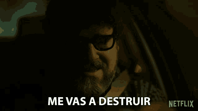 a man in a car says me vas a destruir in spanish