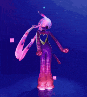 a computer generated image of a person in a plaid outfit