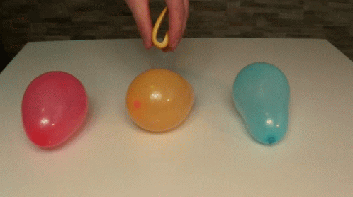 Balloons Science Experiment GIF - Balloons Science Experiment Pop Balloons GIFs