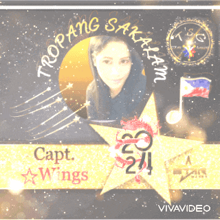 a picture of a woman with the words capt. wings on it