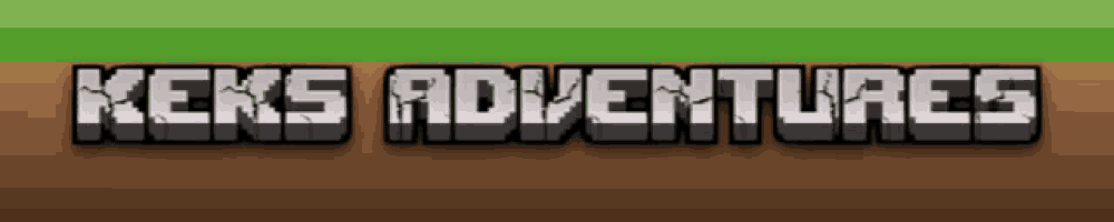 a logo for keks adventures with a green background