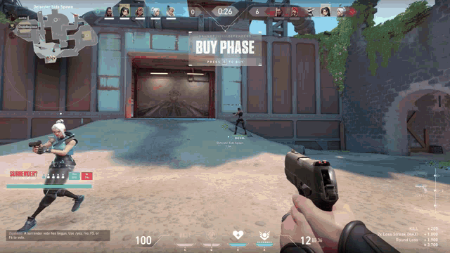 a screenshot of a video game shows the buy phase screen