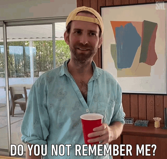 Do You Not Remember Me Kyle Mooney GIF