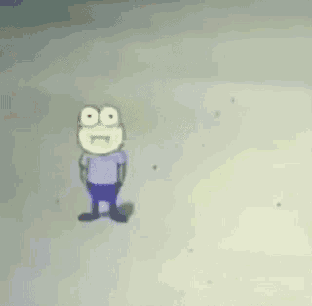 a cartoon character from spongebob squarepants is standing next to a red box .