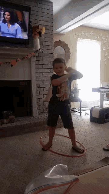Hulu Hoop Cute GIF - Hulu Hoop Cute Little Boy Playing GIFs