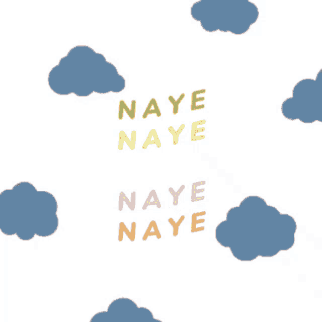 a black background with the words naye naye naye naye