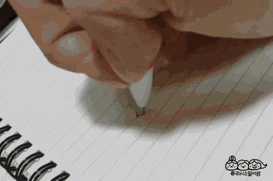 볼펜 쓰기 쓰다 펜 다이소 노트 GIF - Pen Bear Write GIFs