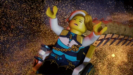 a lego figure is laying on the ground with his arms outstretched .