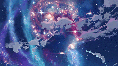 a galaxy with a lot of stars and clouds in it