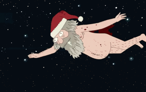 Rickandmorty Santa GIF - Rickandmorty Santa Explosion GIFs