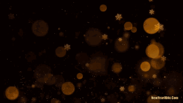 a new year 's greeting card with the website newyearwiki.com in the lower right corner