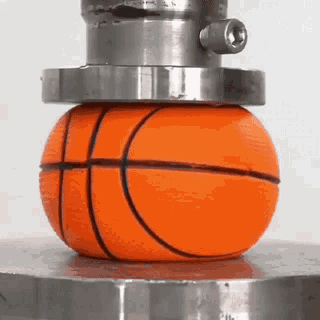 Hydraulic Press Ball GIF - Hydraulic Press Ball Flat GIFs