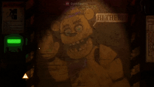 a picture of a teddy bear says hi there on it