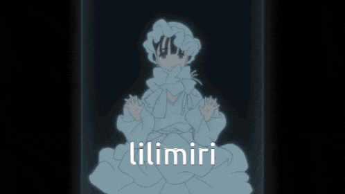 a drawing of a girl with the word lilimiri on the bottom right