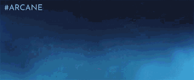 a blue background with the word arcane in white