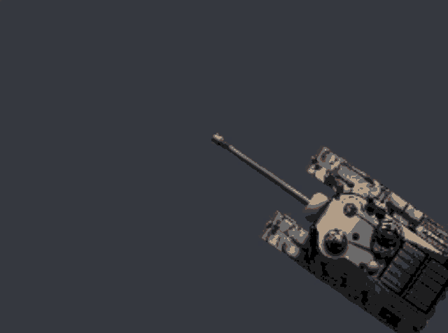 a tank with a flame coming out of its cannon