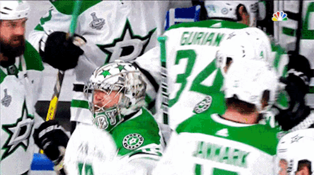 Dallas Stars Anton Khudobin GIF - Dallas Stars Anton Khudobin Corey Perry GIFs