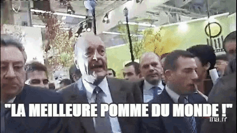 Jacques Chirac Pomme GIF