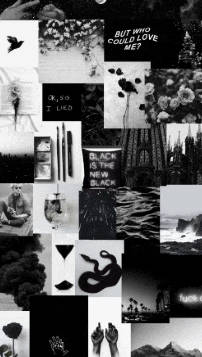 a collage of black and white images with the words " but who could love me "