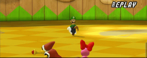 Mario Sluggers Luigi GIF - Mario Sluggers Luigi Mario Baseball GIFs