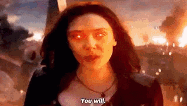 Scarlet Witch You Will GIF - Scarlet Witch You Will Wanda Maximoff GIFs