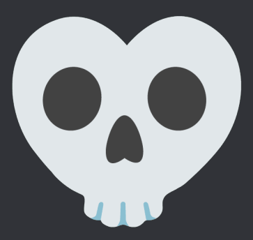 Skull Emoji Heart Skull GIF - Skull Emoji Heart Skull Inflated Skull GIFs