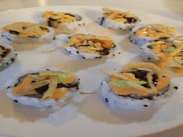 Eat Sushi GIF - Eat Sushi Dish GIFs