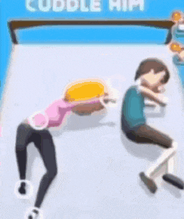 a man and a woman are laying on a bed with their legs crossed .