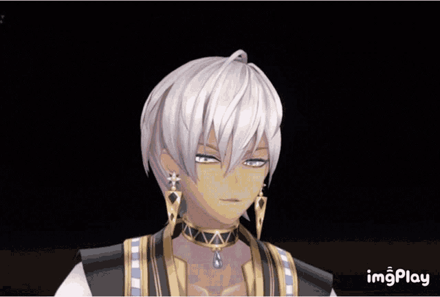 a close up of a person 's face with the word imgplay visible