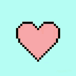 a pixel art of a broken heart with the words game over written above it