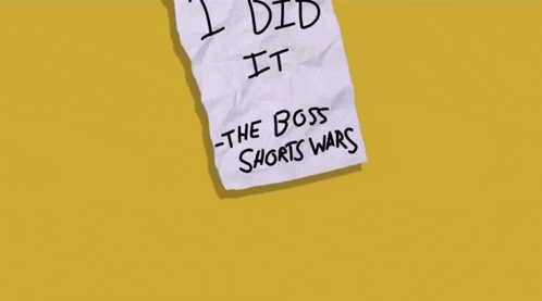 a piece of paper that says i did it