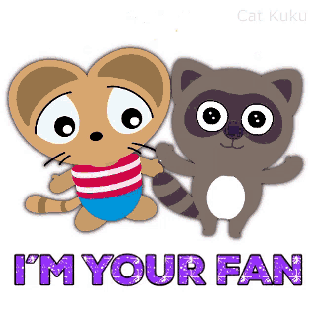 Cat Kuku Fan GIF - Cat Kuku Fan Friends GIFs