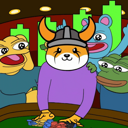 a cartoon of a dog wearing a helmet and playing poker
