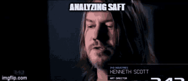 a screenshot of a video game with the words analyzing saft above it