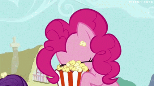 Popcorn Yummy GIF - Popcorn Yummy Pinkie Pie GIFs