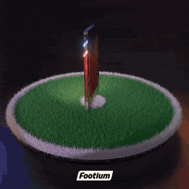 the word footium is on the bottom of a green circle