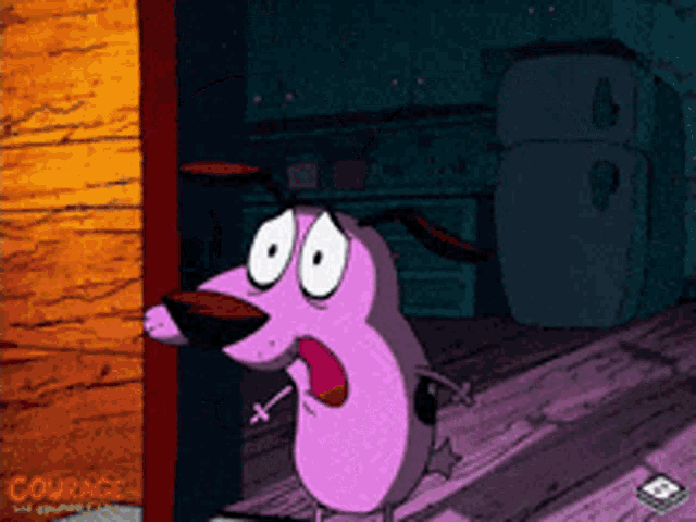 courage the cowardly dog from the courage the cowardly dog series