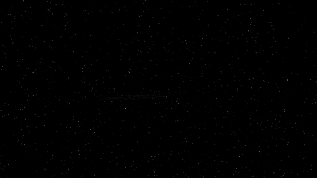 a space ship with red and blue lasers coming out of the back