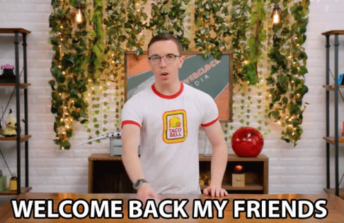 Welcome Back My Friends Austin Evans GIF - Welcome Back My Friends Austin Evans Glad To See You Again GIFs