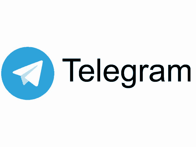 a logo for telegram with a blue airplane in the middle