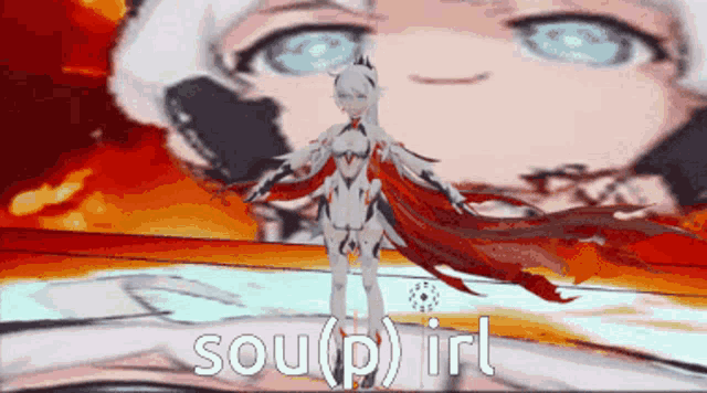 a picture of a girl with the words sou ( p ) irl written on it