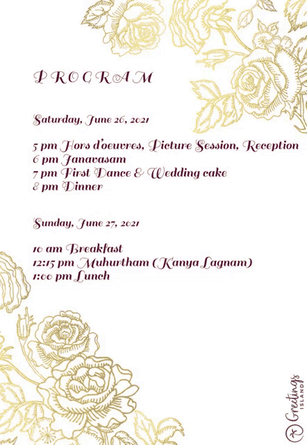 a program for saturday june 26th and sunday june 27th 2021