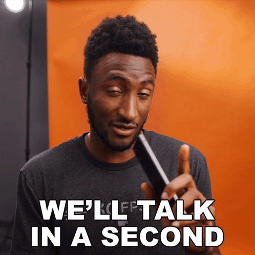 Well Talk In A Second Marques Brownlee GIF - Well Talk In A Second Marques Brownlee Well Discuss This Shortly GIFs