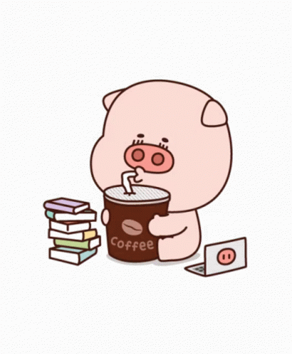 Pig Coffee GIF - Pig Coffee Cute GIFs