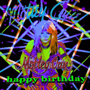 a poster that says motley crue on it